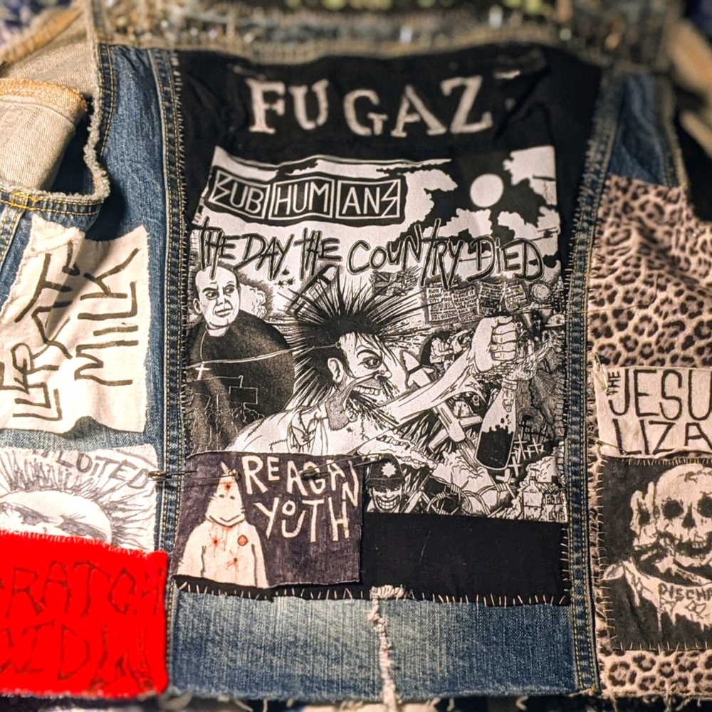 'Crust punk" Levi's jean vest